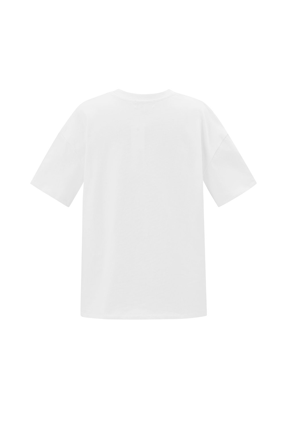 Cotton Knitted Women's T-shirt Casual Solid Color Picture3