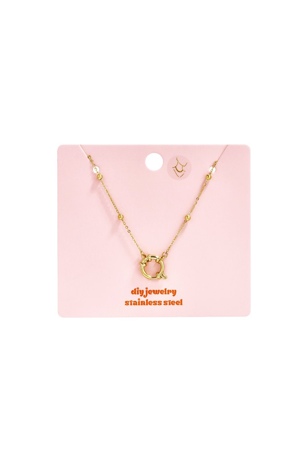 Paslanmaz Çelik Zincir Kolyeler Zincir DIY Günlük Basit Serisi Kadın takıları h5Resim5