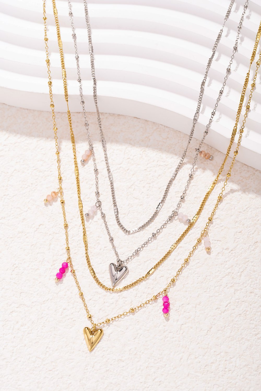 Dubbele liefdesketting - zilverkleur h5Afbeelding5