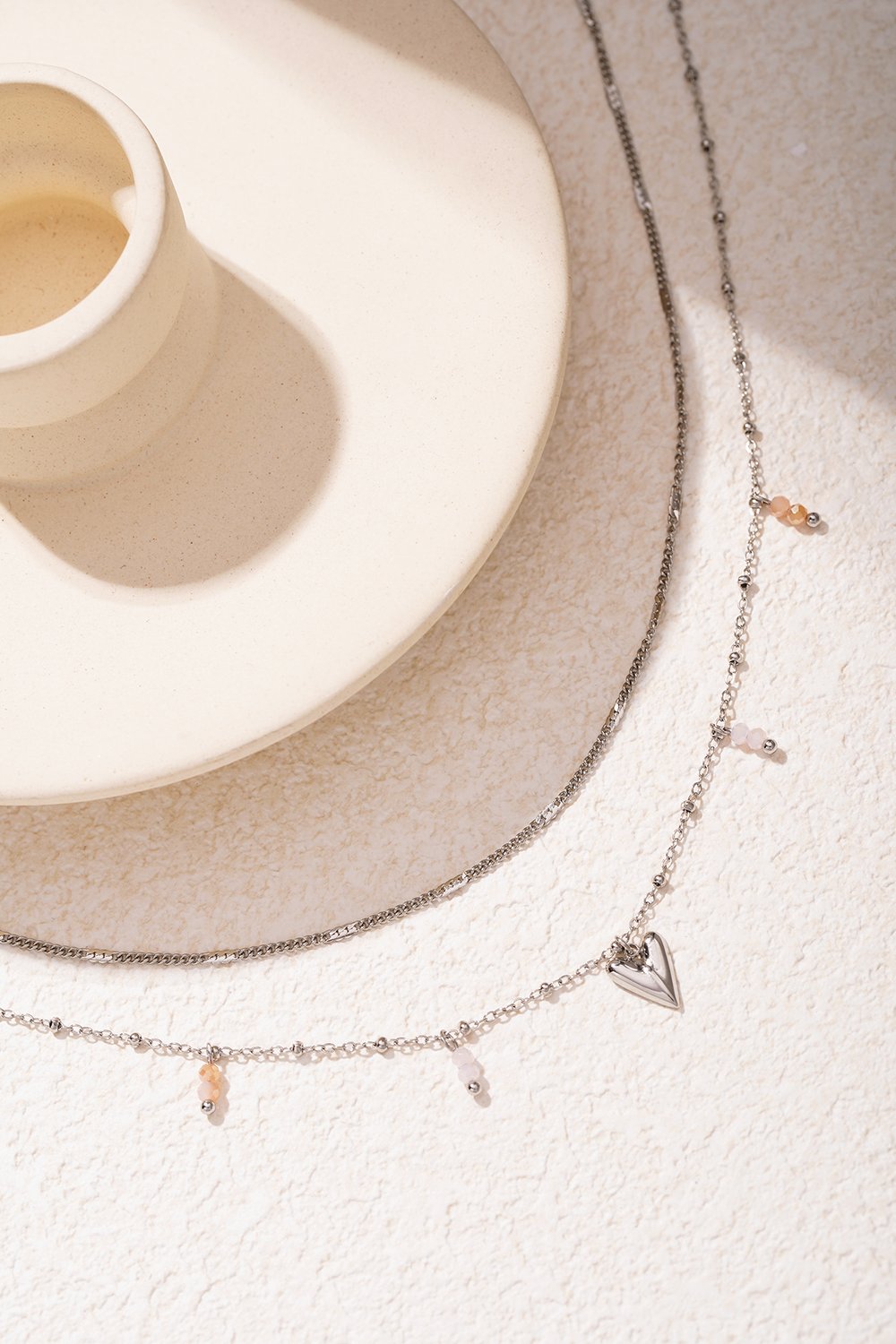 Dubbele liefdesketting - zilverkleur h5Afbeelding7
