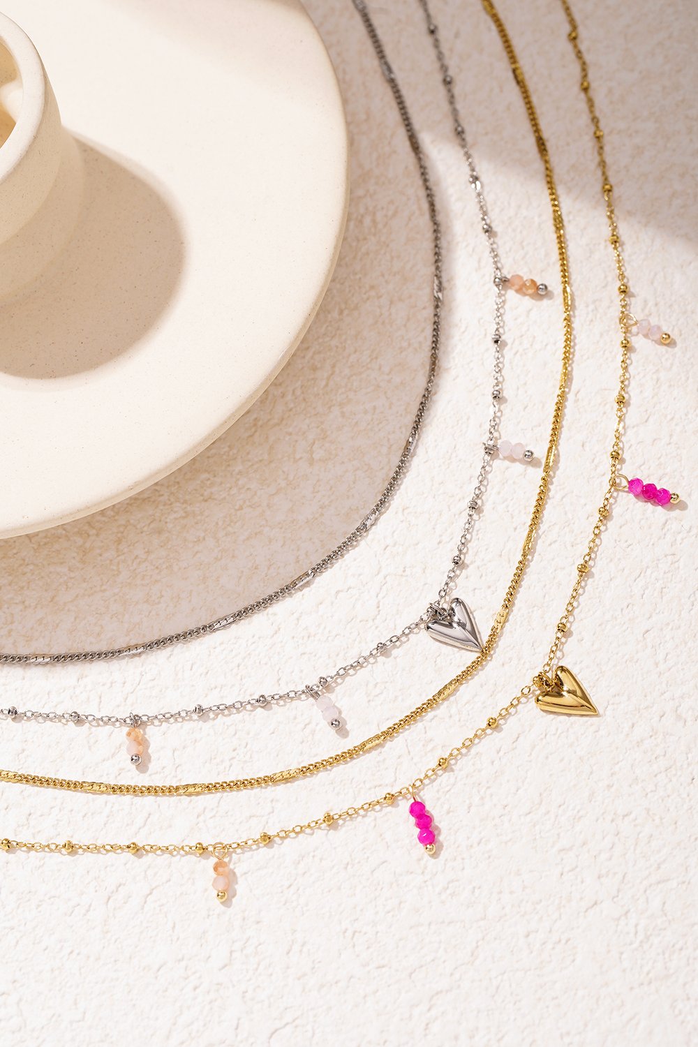 Dubbele liefdesketting - zilverkleur h5Afbeelding4