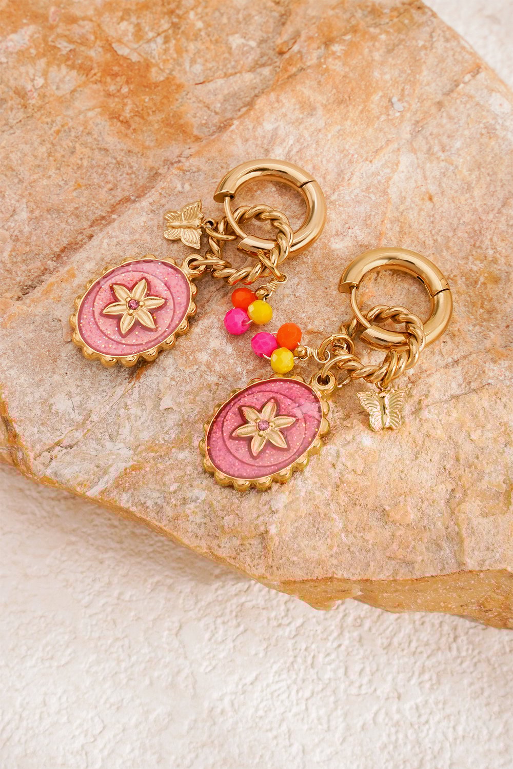 boucles d'oreilles stardust roses h5Image2