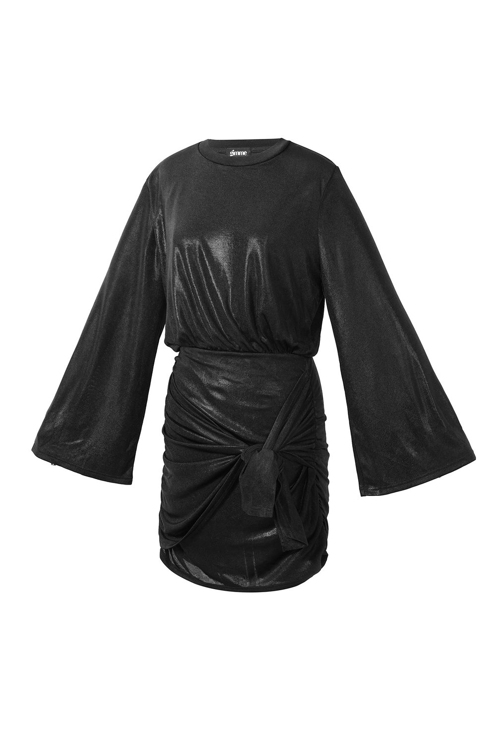 Woven Polyester Fiber Women's Mini Dress Elegant Tie-up Picture2