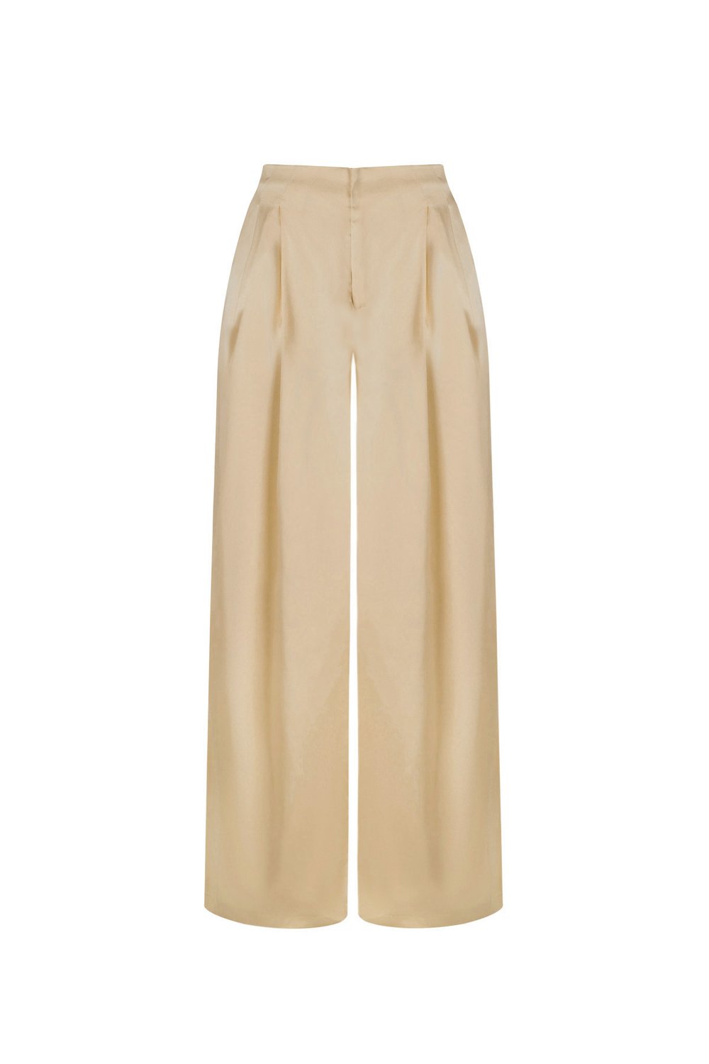 Woven Polyester Fiber Women's Straight Pants Casual Solid Color