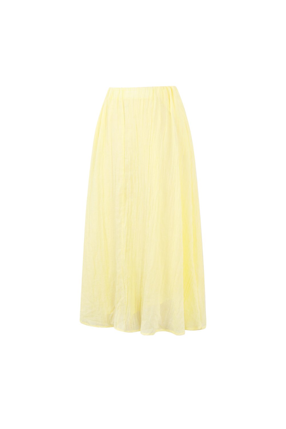 Woven Polyester Fiber Women's Maxi Skirt Casual Solid Color h5Picture2