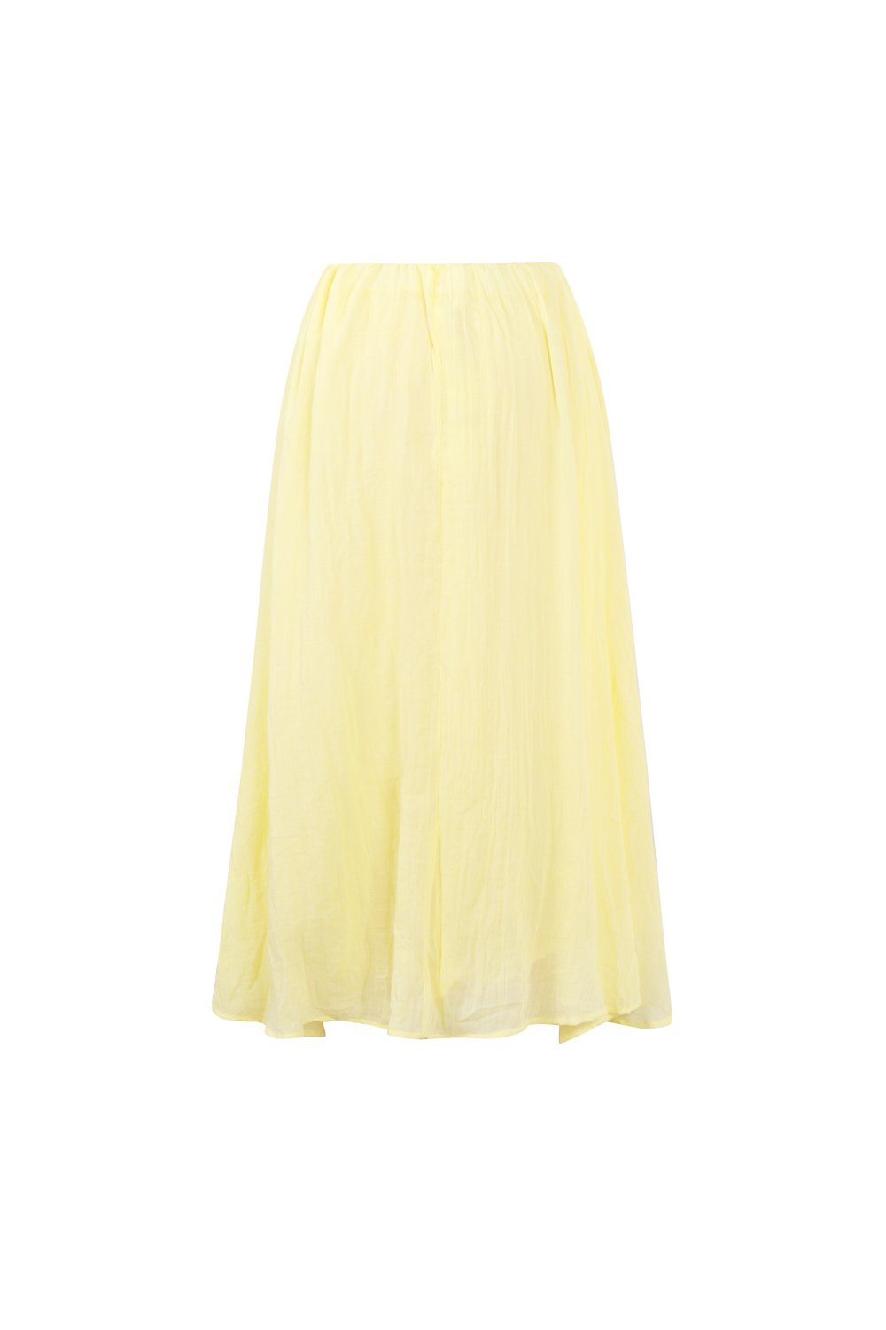 Woven Polyester Fiber Women's Maxi Skirt Casual Solid Color h5Picture3