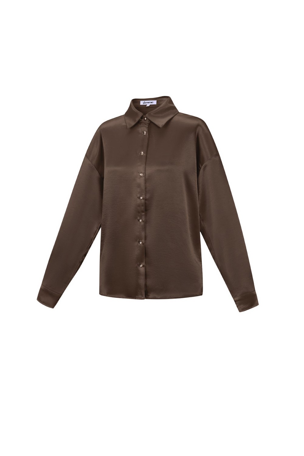 Woven Polyester Fiber Women's Blouse Casual Solid Color Basic h5Picture2