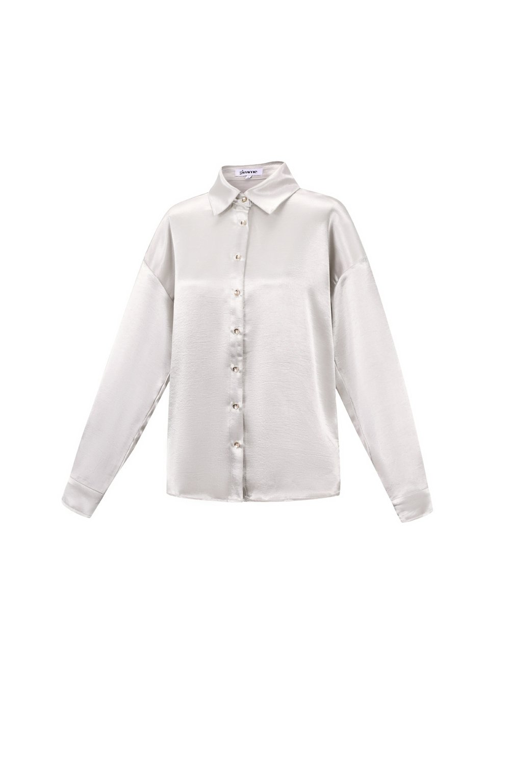 Tela de Fibra de Poliéster Camisa Mujer Casual Color Sólido Básica Imagen2