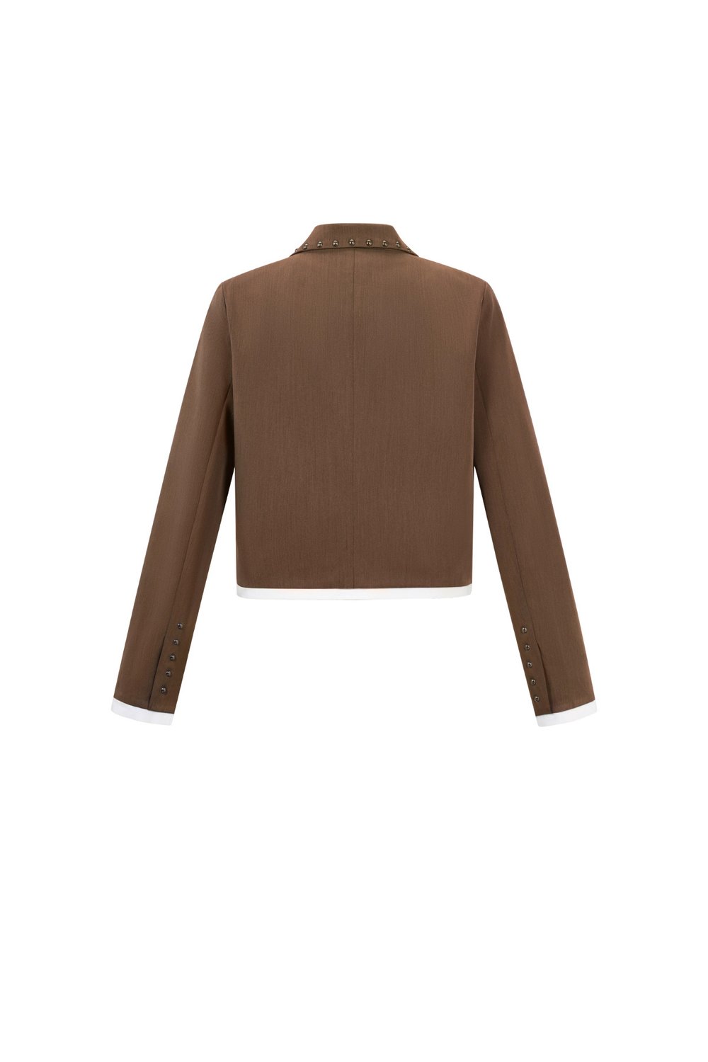 Woven Polyester Fiber Women's Suit Set Fall/Winter Street Solid Color h5Picture3