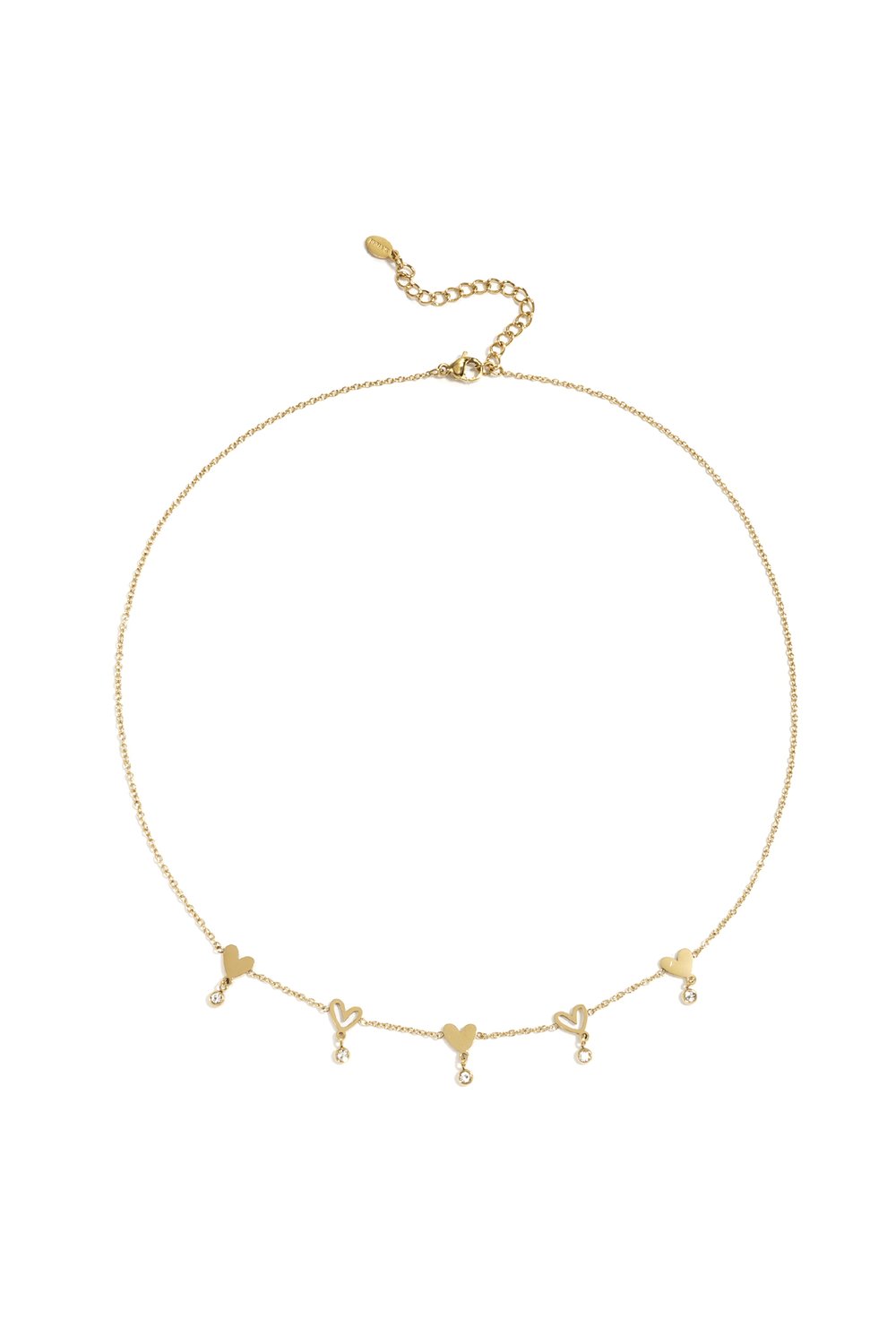 Stainless Steel Chain Necklaces Heart Casual Daily Simple Series Women's jewelry 