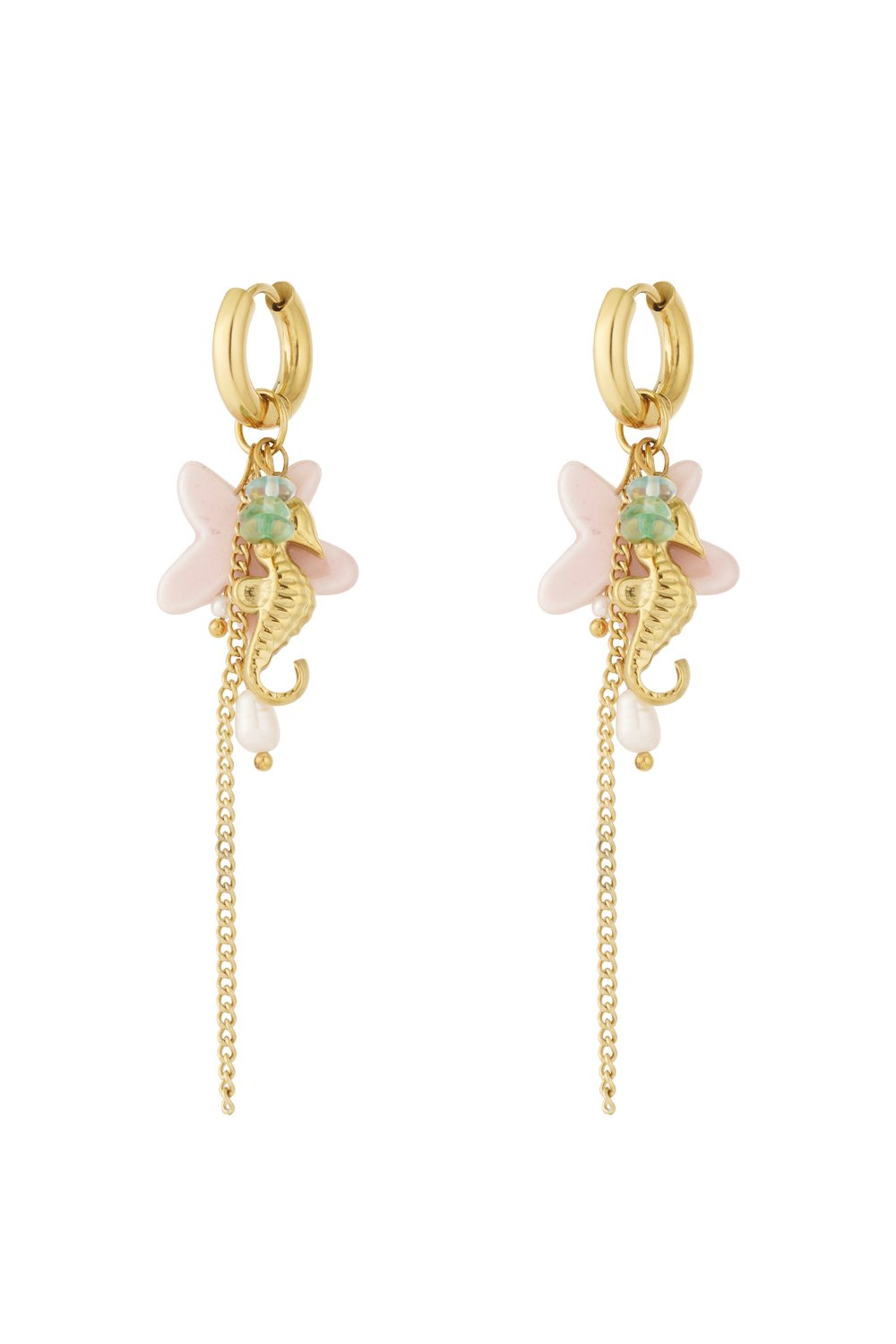 Summer seahorse earrings 