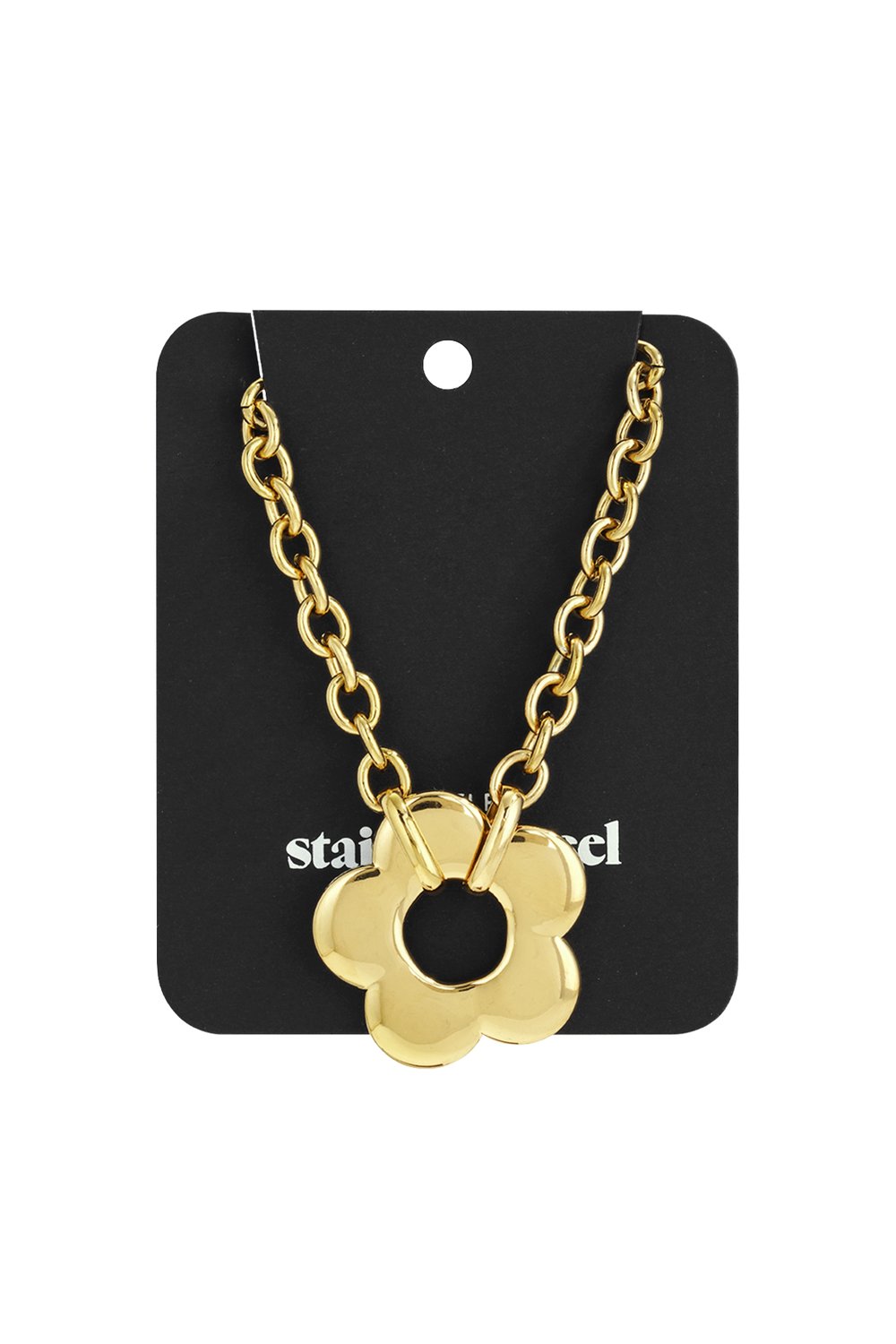 Stainless Steel Pendant necklaces Flower Casual Daily Simple Series Women's jewelry h5Picture4
