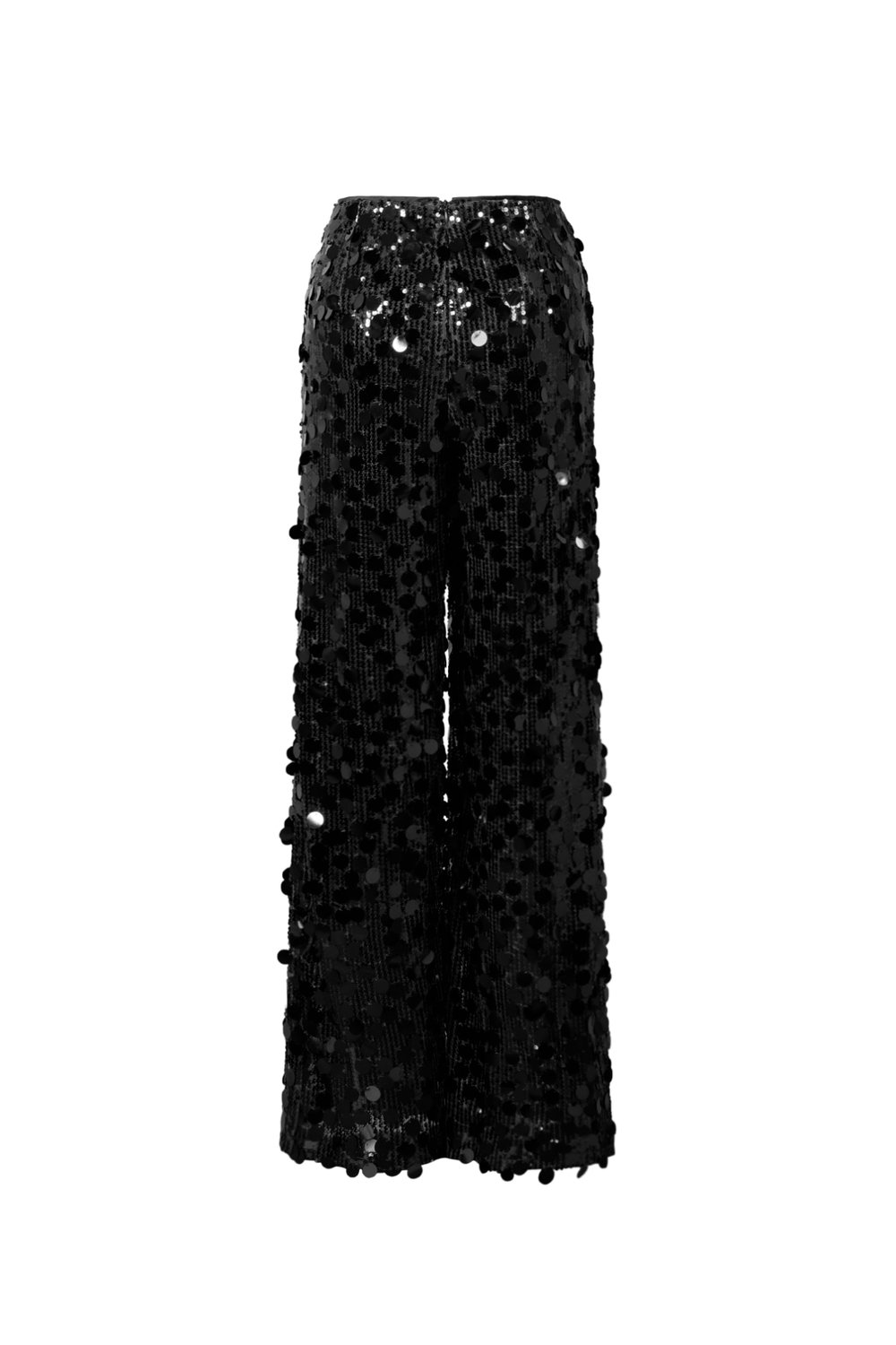 Gewebte Polyesterfaser Damen Gerade Hose Pailletten Elegant Bild3