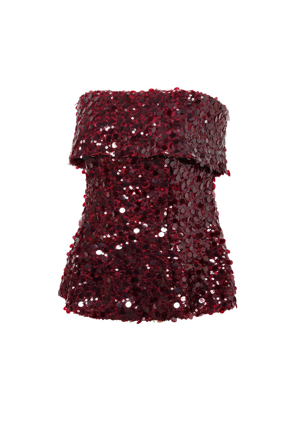 Fibra di poliestere (poliestere) Top senza maniche Paillettes Eleganti Tutti i vestiti adatti h5Immagine2