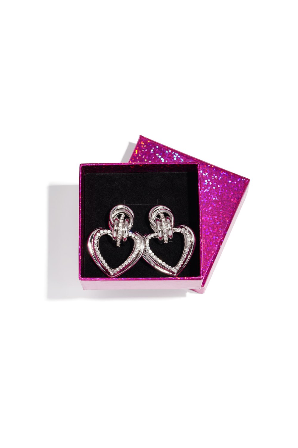 Demir Damla Küpeler Kalp Zarif Noel Lüks Serisi Kadın Takıları h5Resim2