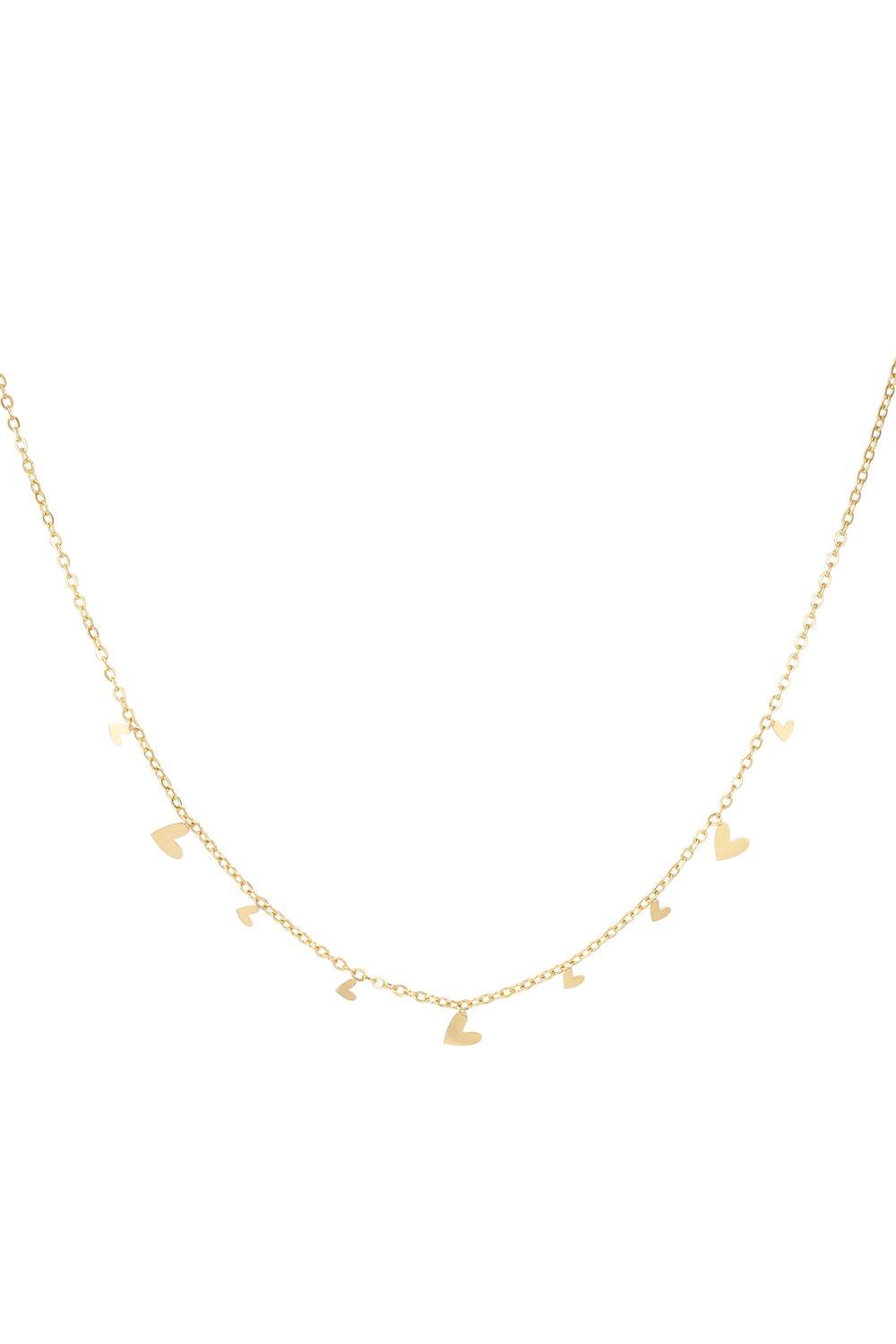 collana interamente a cuori 