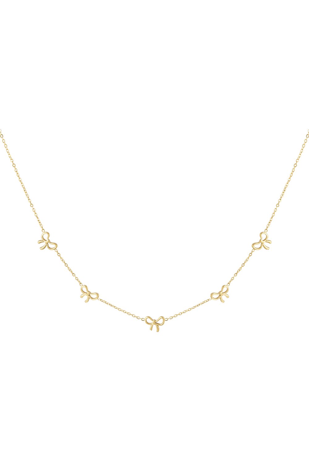 charming bows necklace 