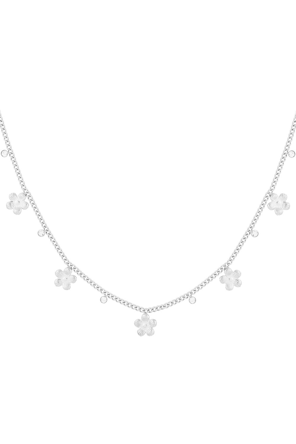 gleaming flower necklace