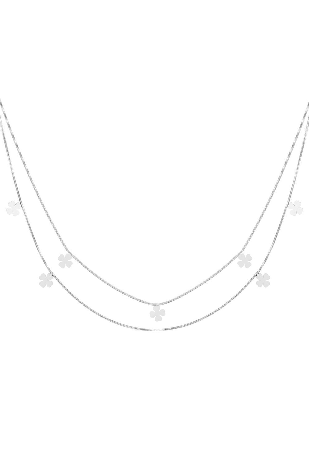double clover necklace