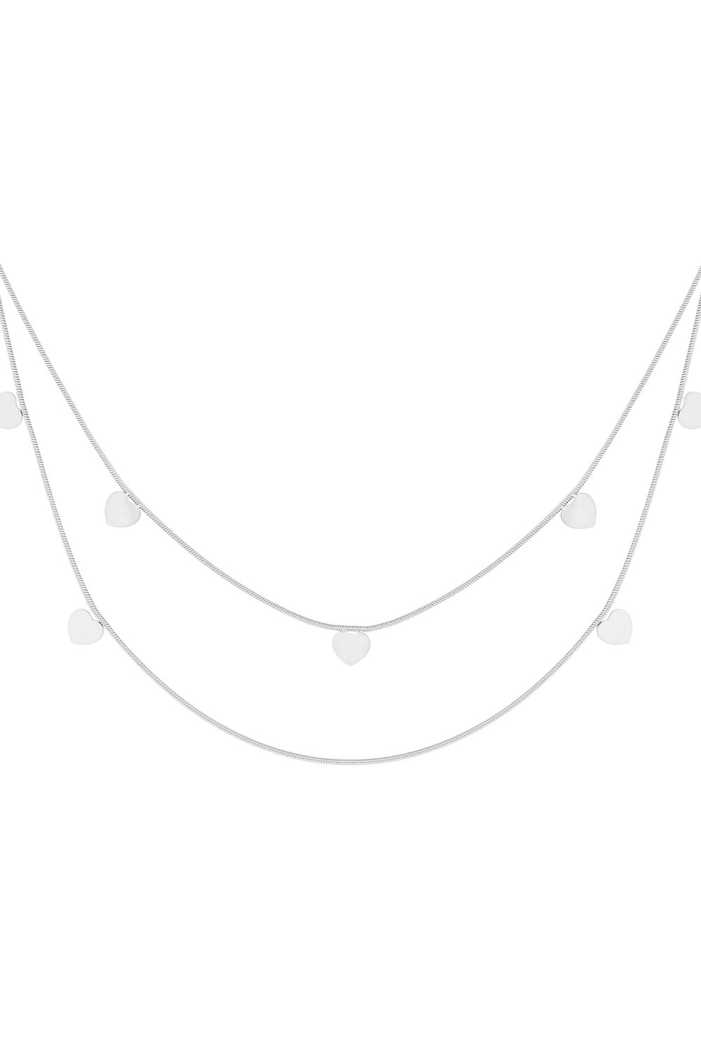 collier double coeur