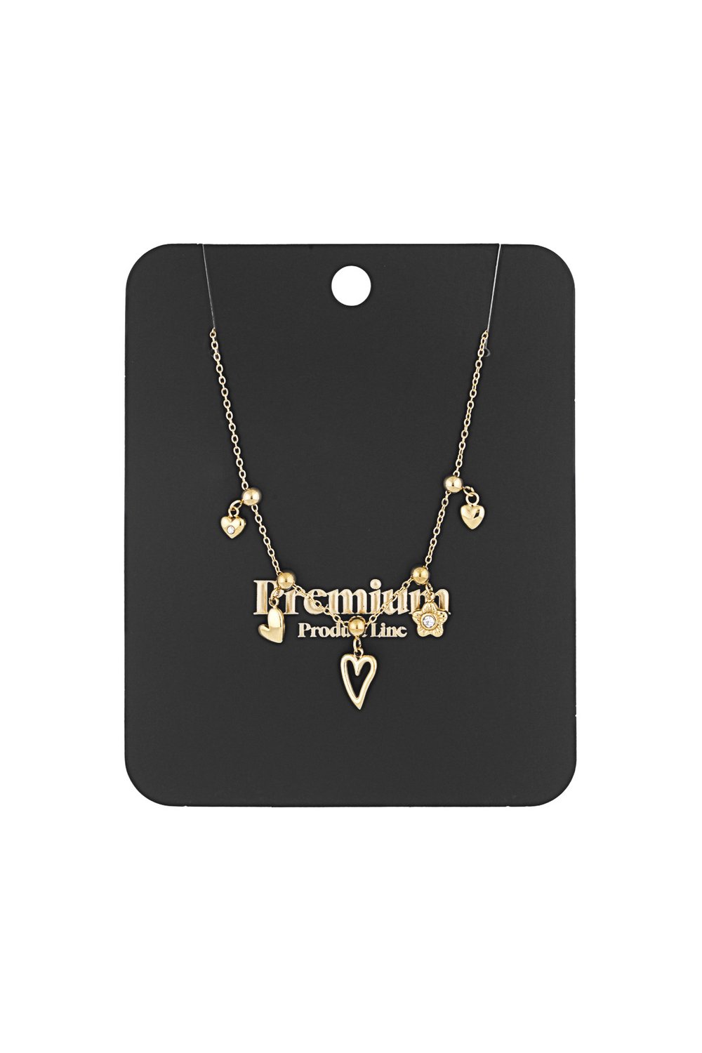 charm necklace flowers and hearts Picture3