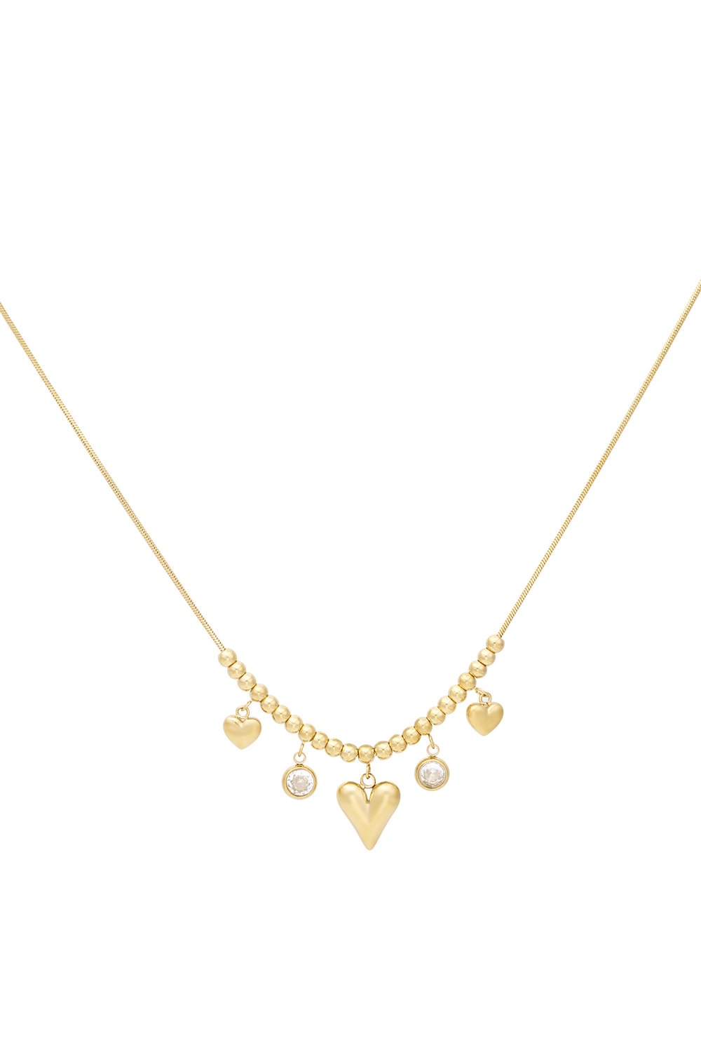 gleaming heart necklace 
