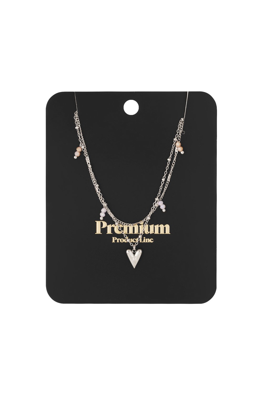 Dubbele liefdesketting - zilverkleur h5Afbeelding9