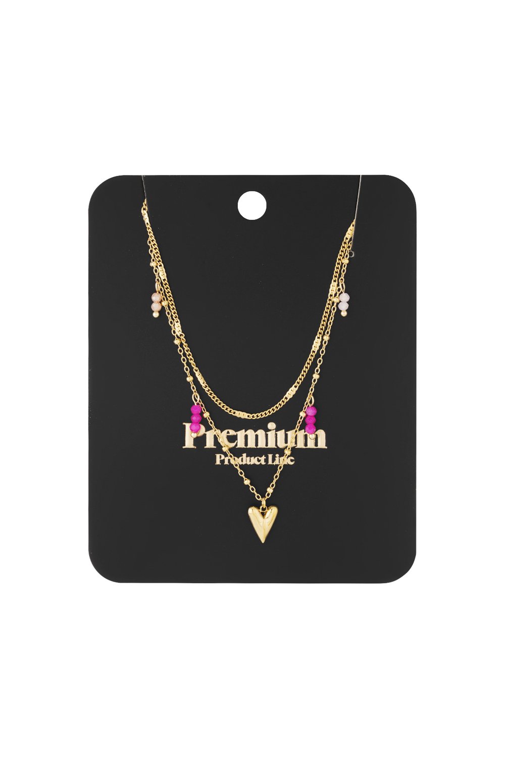 Dubbele liefdesketting - zilverkleur h5Afbeelding3