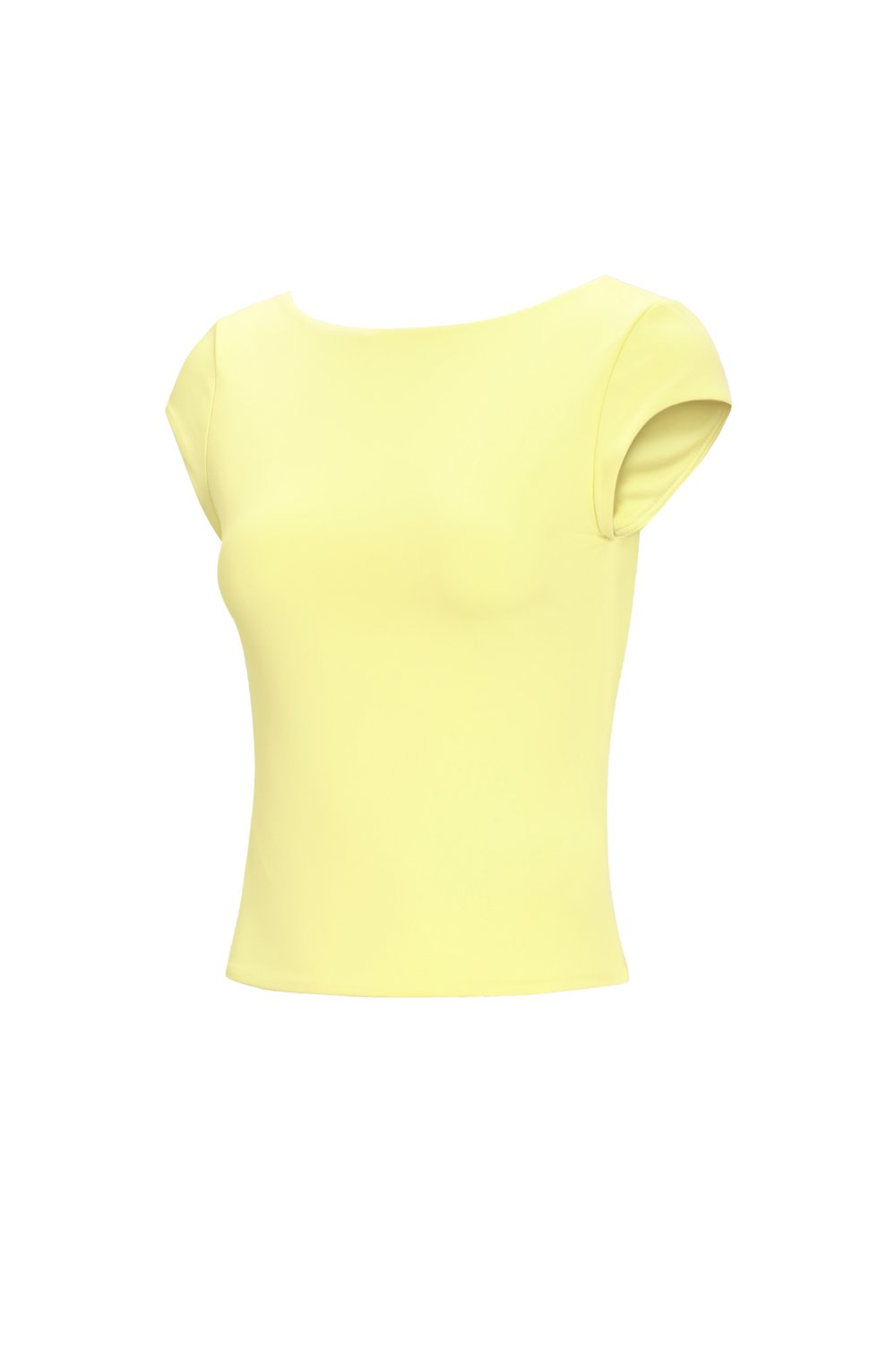 Nylon Gestricktes Damen-T-Shirt Basis Einfarbig Frühling/Sommer h5Bild2