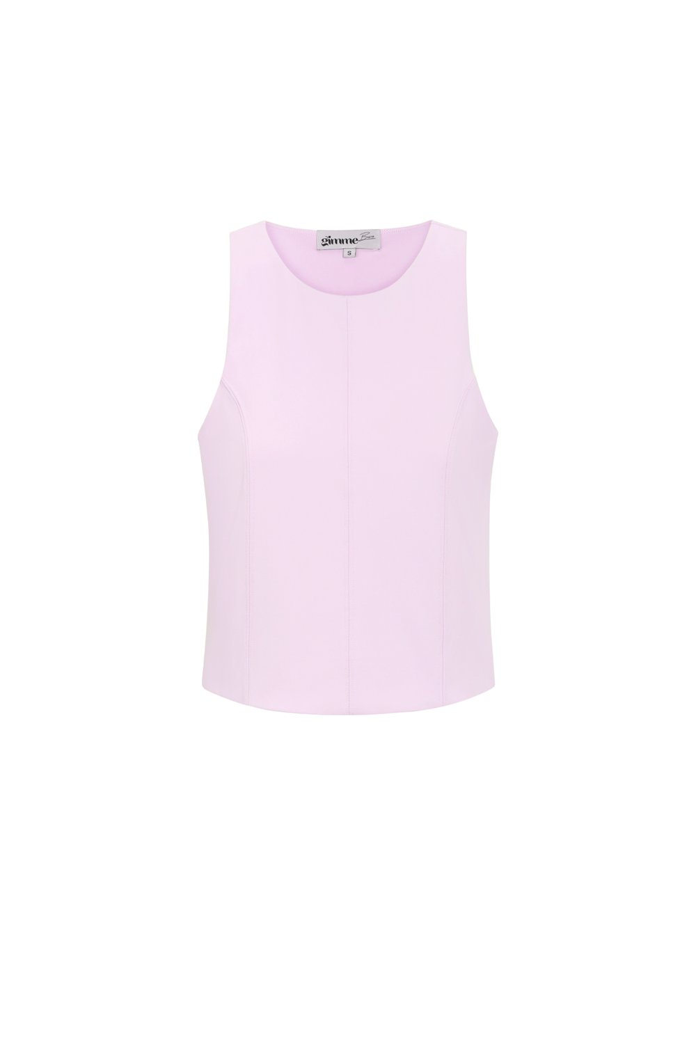 Knitted Nylon Women's Sleeveless Top Spring/Summer Basic Solid Color 