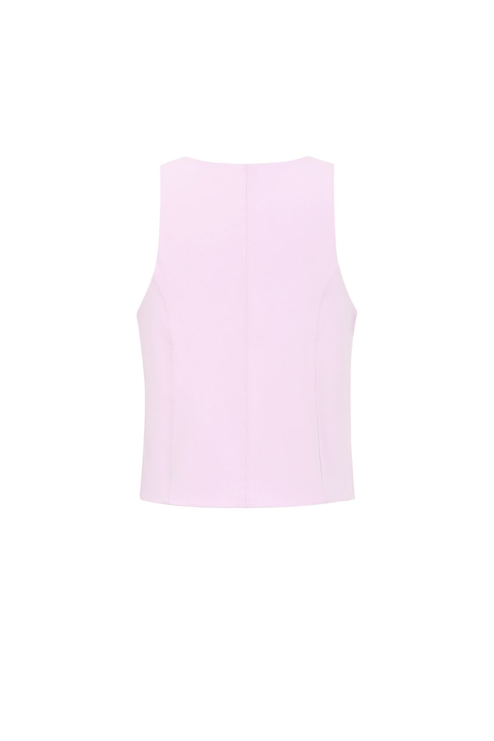 Knitted Nylon Women's Sleeveless Top Spring/Summer Basic Solid Color Picture3