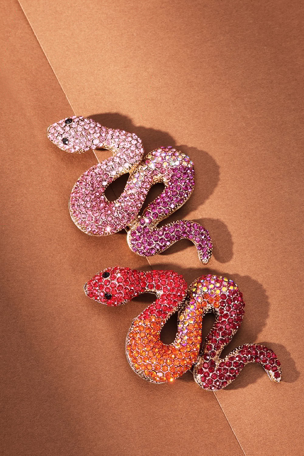 Snake Brooch - Pink & Purple Picture4