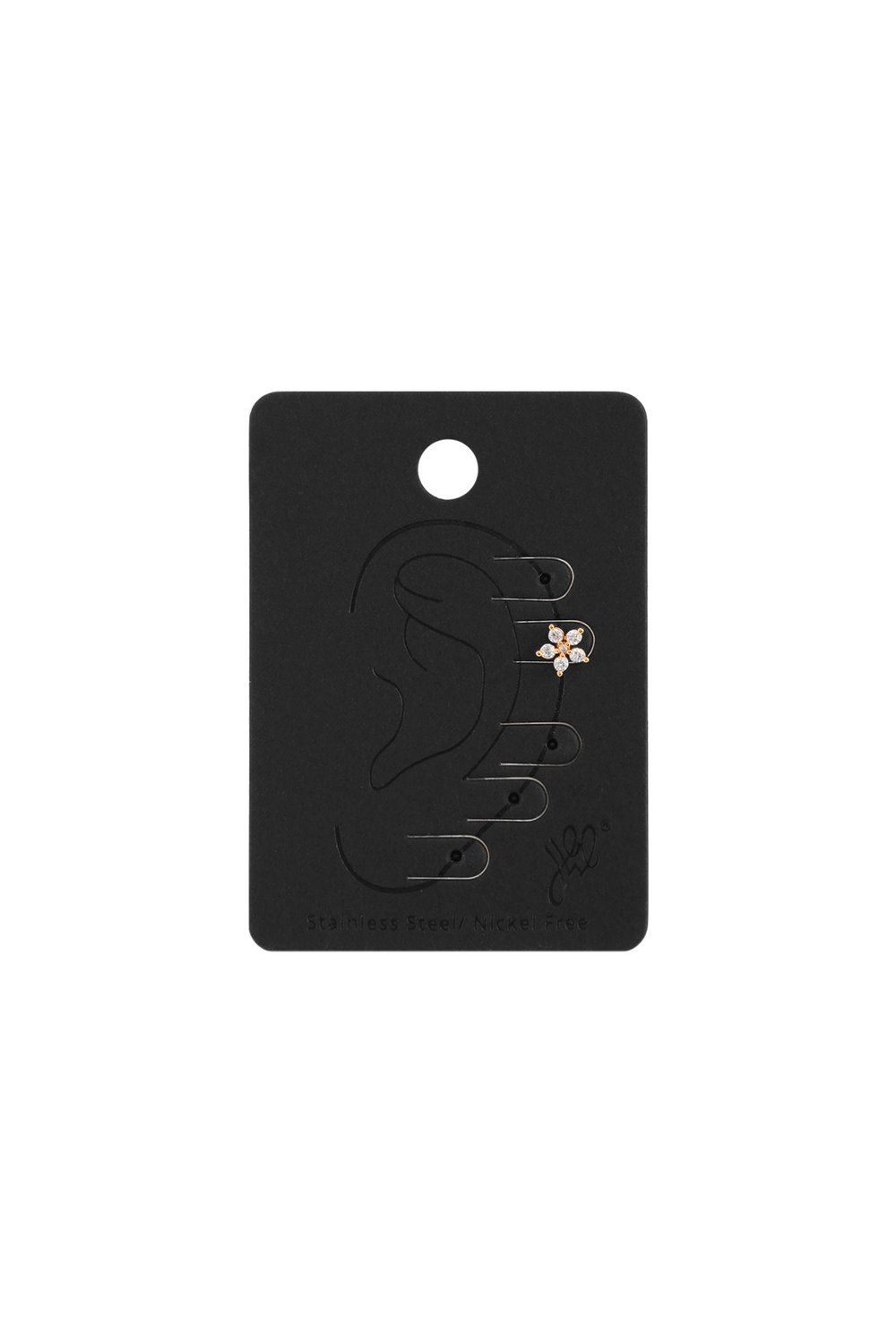 Piercing Flower Silver Color Copper,Stainless Steel Picture3