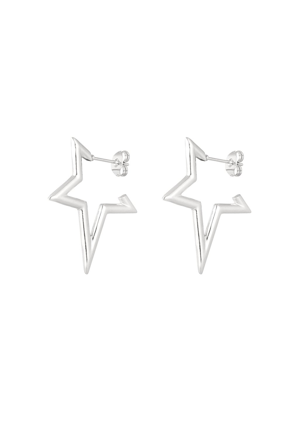 half star earrings 