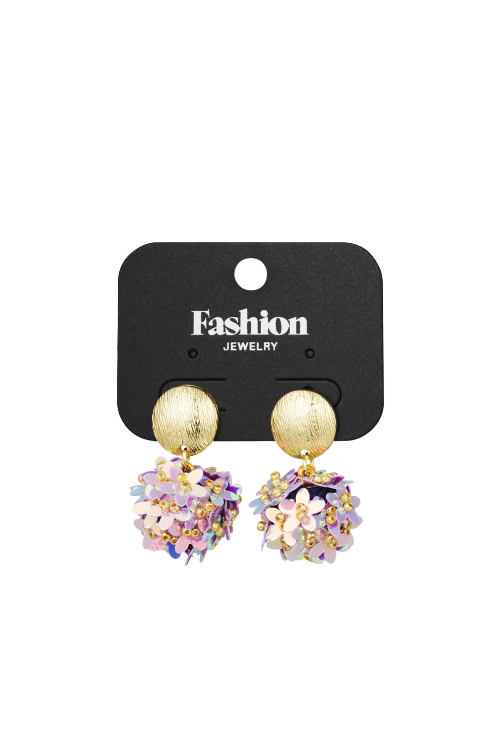 Pendientes con toques de color: morado h5Imagen3