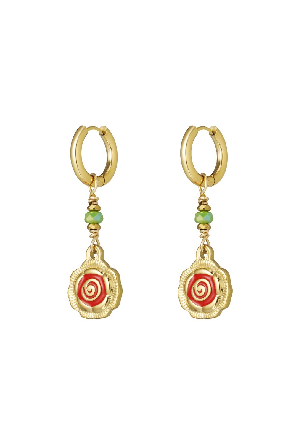 rose glow earrings