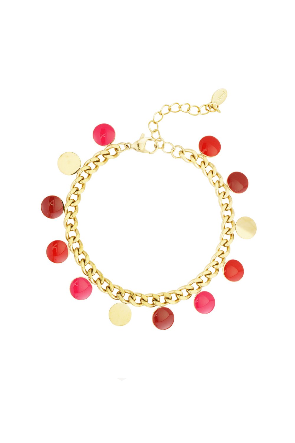 bracelet red coin