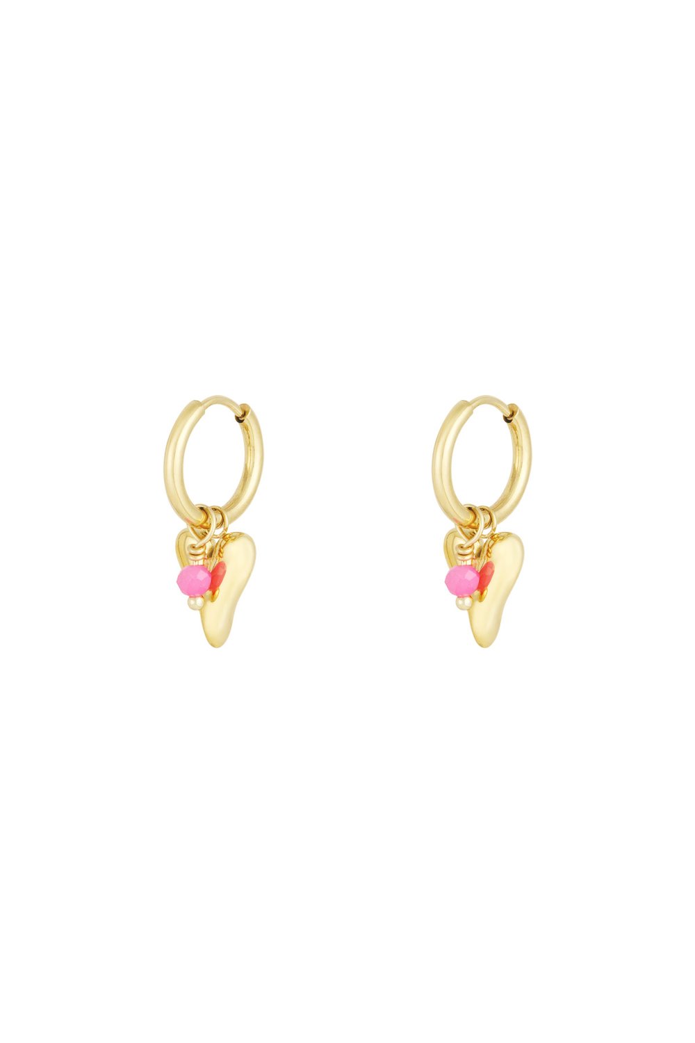 vivid heart earrings