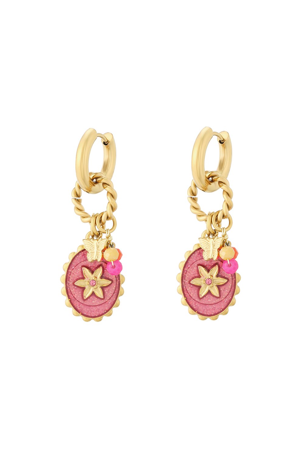 boucles d'oreilles stardust roses