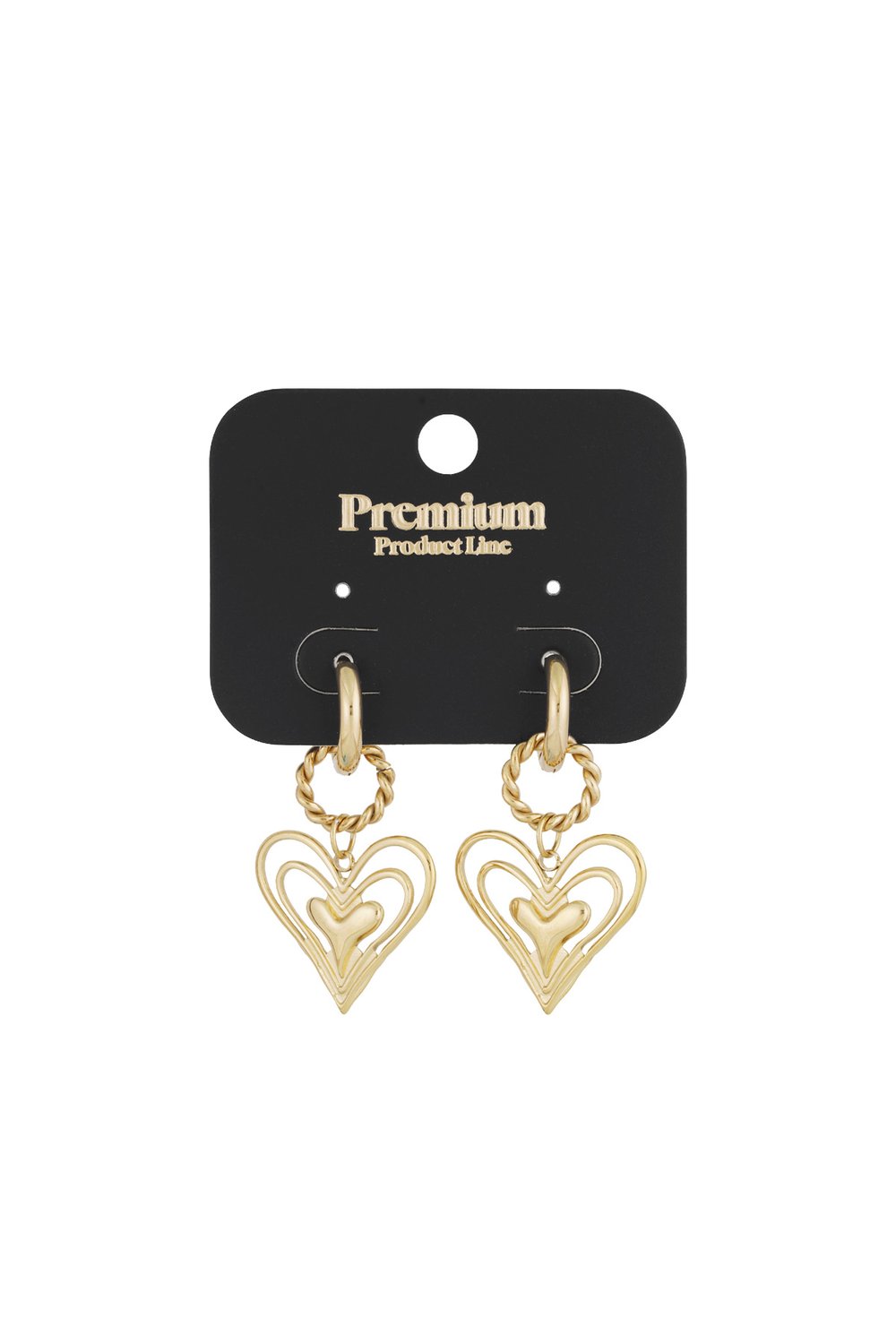 Earrings what's love - Gold colored Picture3
