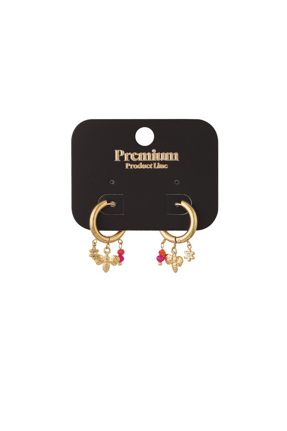 bee charm earrings Picture3