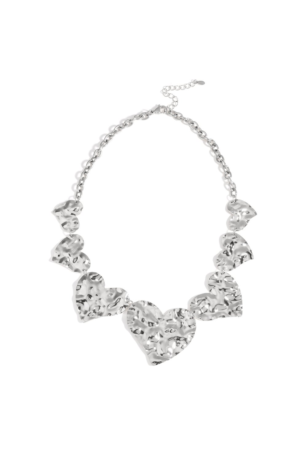 Paslanmaz Çelik Zincir Kolyeler Kalp Rahat Basit Serisi Kadın Takıları Resim3