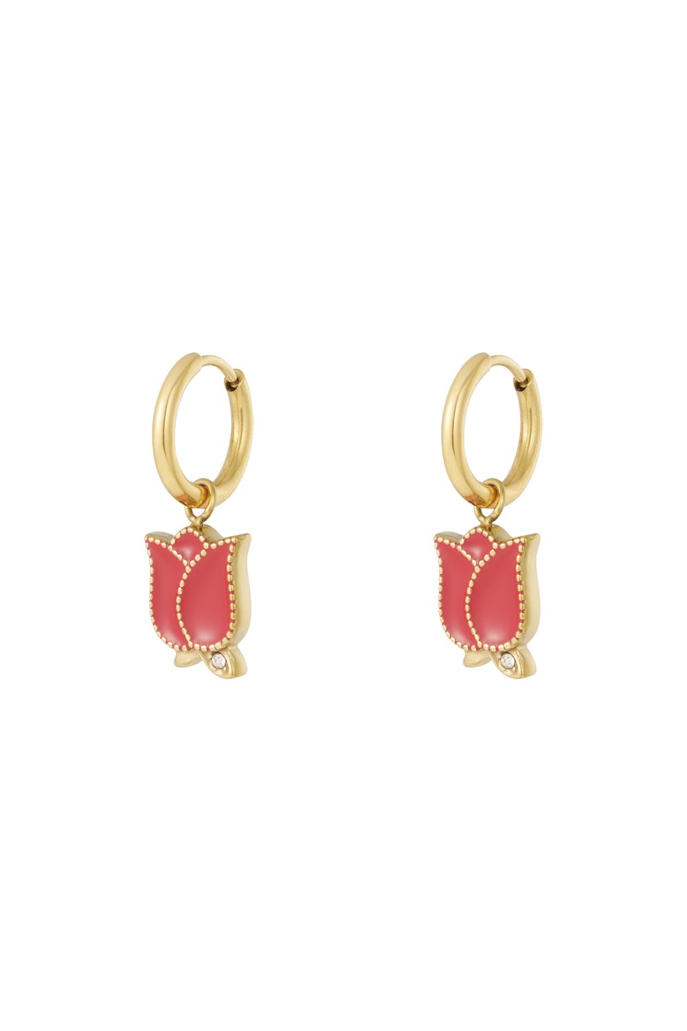 Boucles d'oreilles pendantes en acier inoxydable, série Fleur, décontractée, simple et quotidienne, bijoux pour femmes