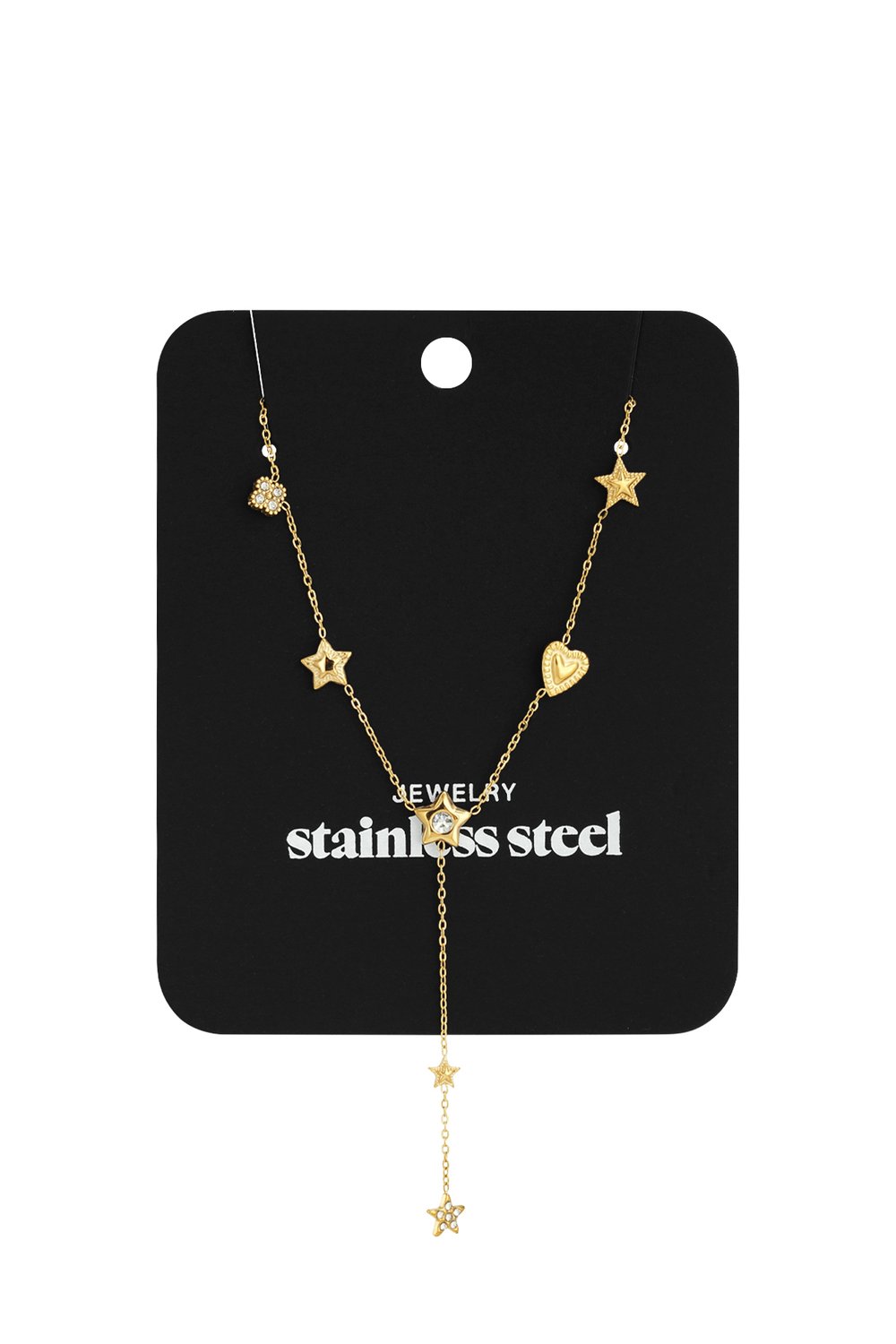 Collane con ciondolo in acciaio inossidabile, serie Star Casual Daily Simple, gioielli da donna h5Immagine6