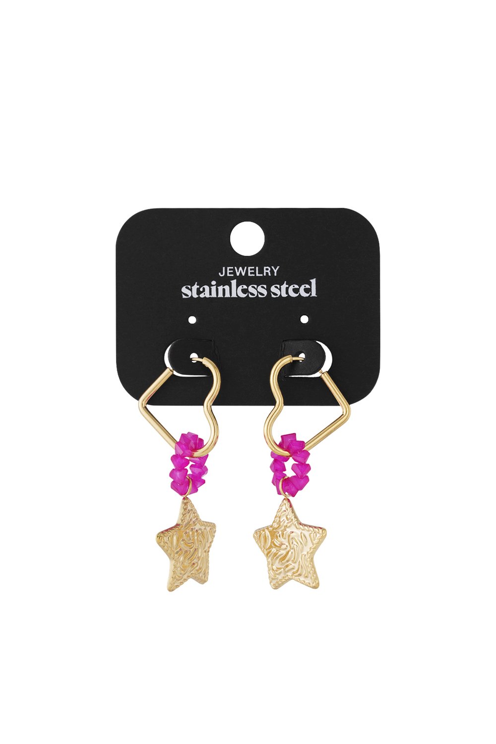 Stainless Steel Drop Earrings Heart Casual Daily Simple Series Women's jewelry h5Picture4