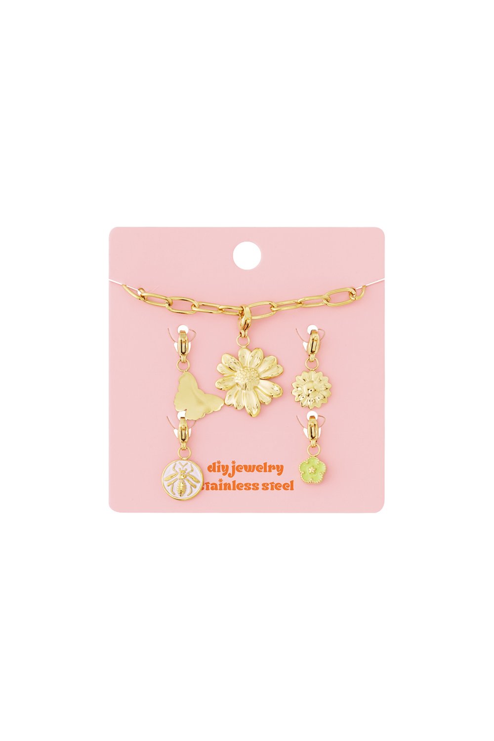 Braccialetto fai da te con fiori dettagliati Immagine3