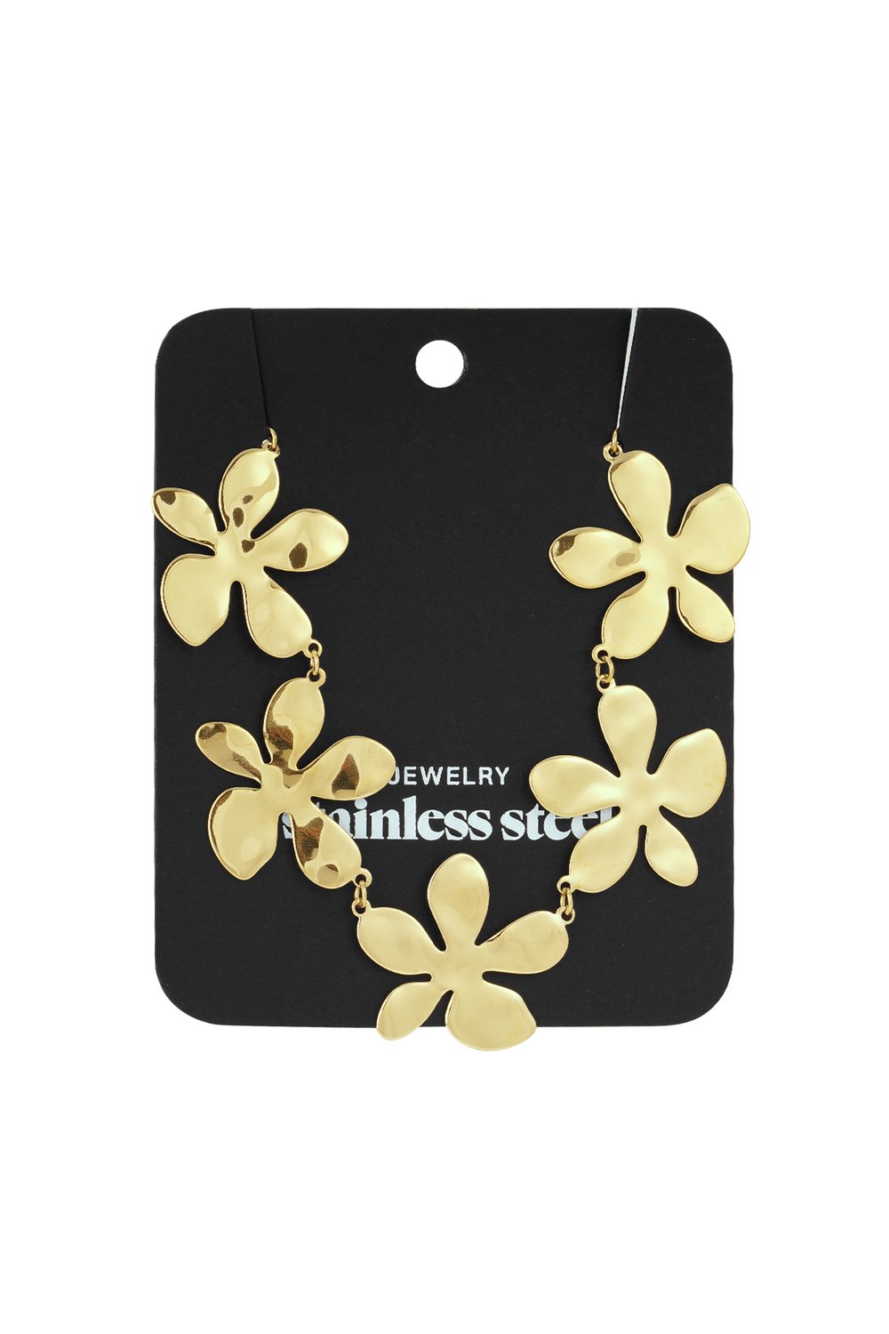 Stainless Steel Chain Necklaces Flower Casual Daily Simple Series Women's jewelry h5Picture4