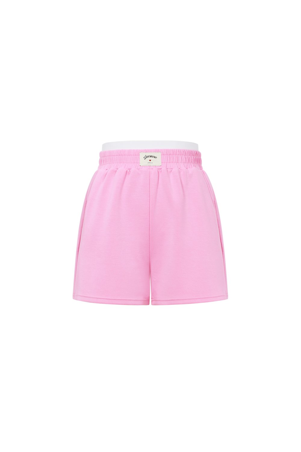 Shorts Casual Donna in Fibra di Poliestere Maglia Sporty Colore Puro