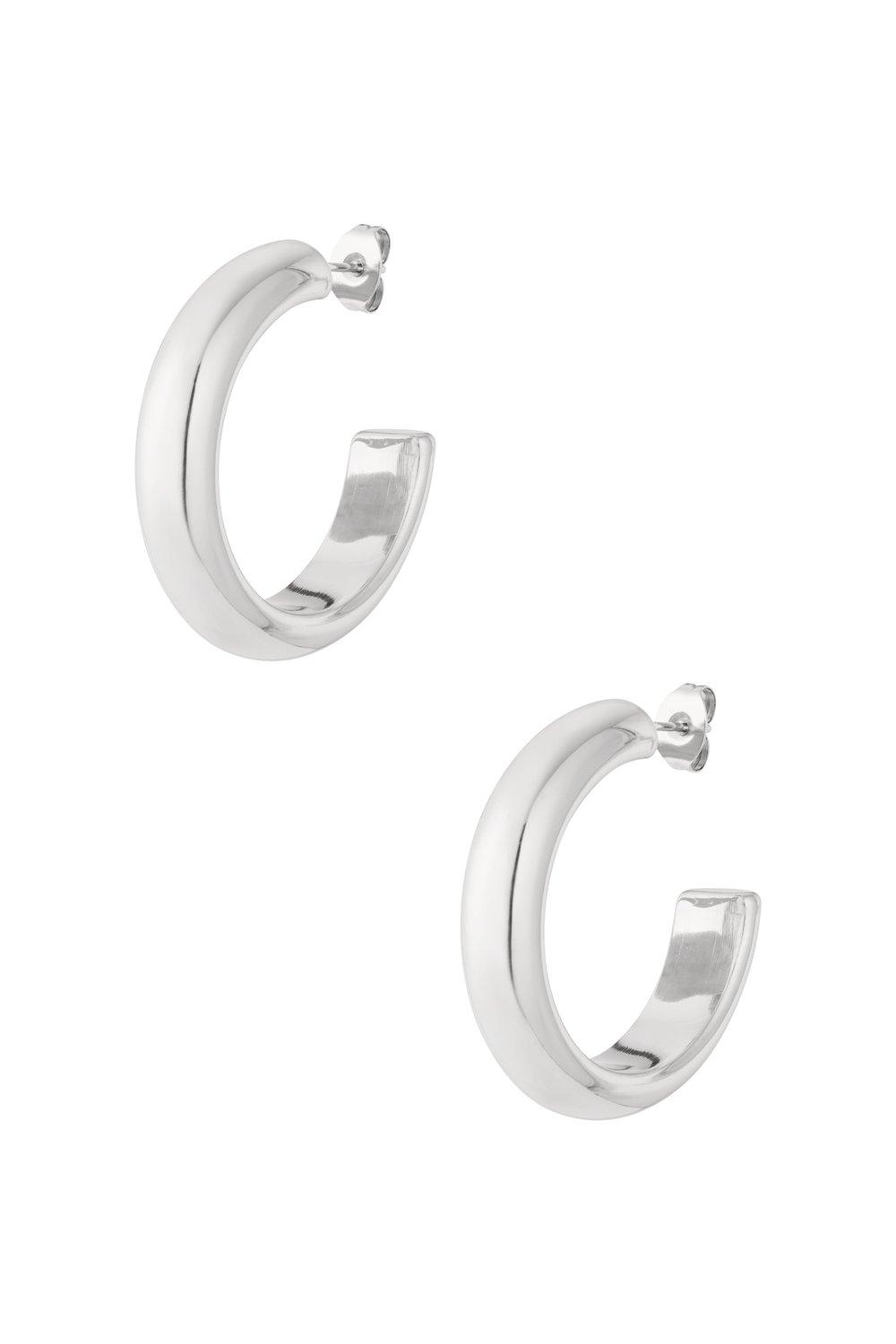 Thick hoop earrings Picture3