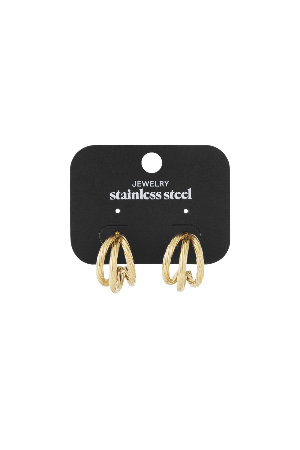 Stainless Steel Hoop Earrings Geometric Daily Daily h5Picture4